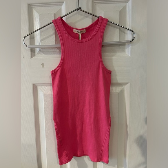 NWT Rag & Bone Organic Cotton Tank Top in bubblegum pink sz XS (runs small) - Picture 2 of 3
